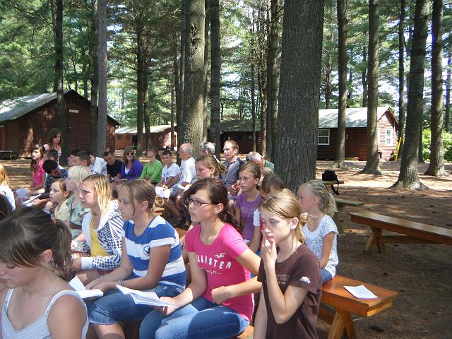 DSCF4520.JPG - Evening Mass in Karpaty Camp